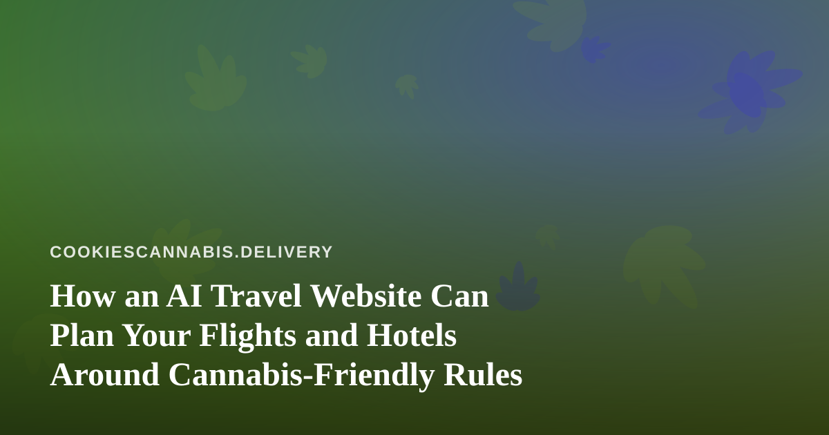 How an AI Travel Website Can Plan Your Flights and Hotels Around Cannabis-Friendly Rules