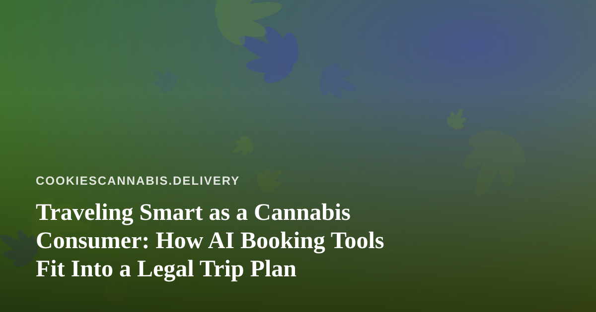 Traveling Smart as a Cannabis Consumer: How AI Booking Tools Fit Into a Legal Trip Plan